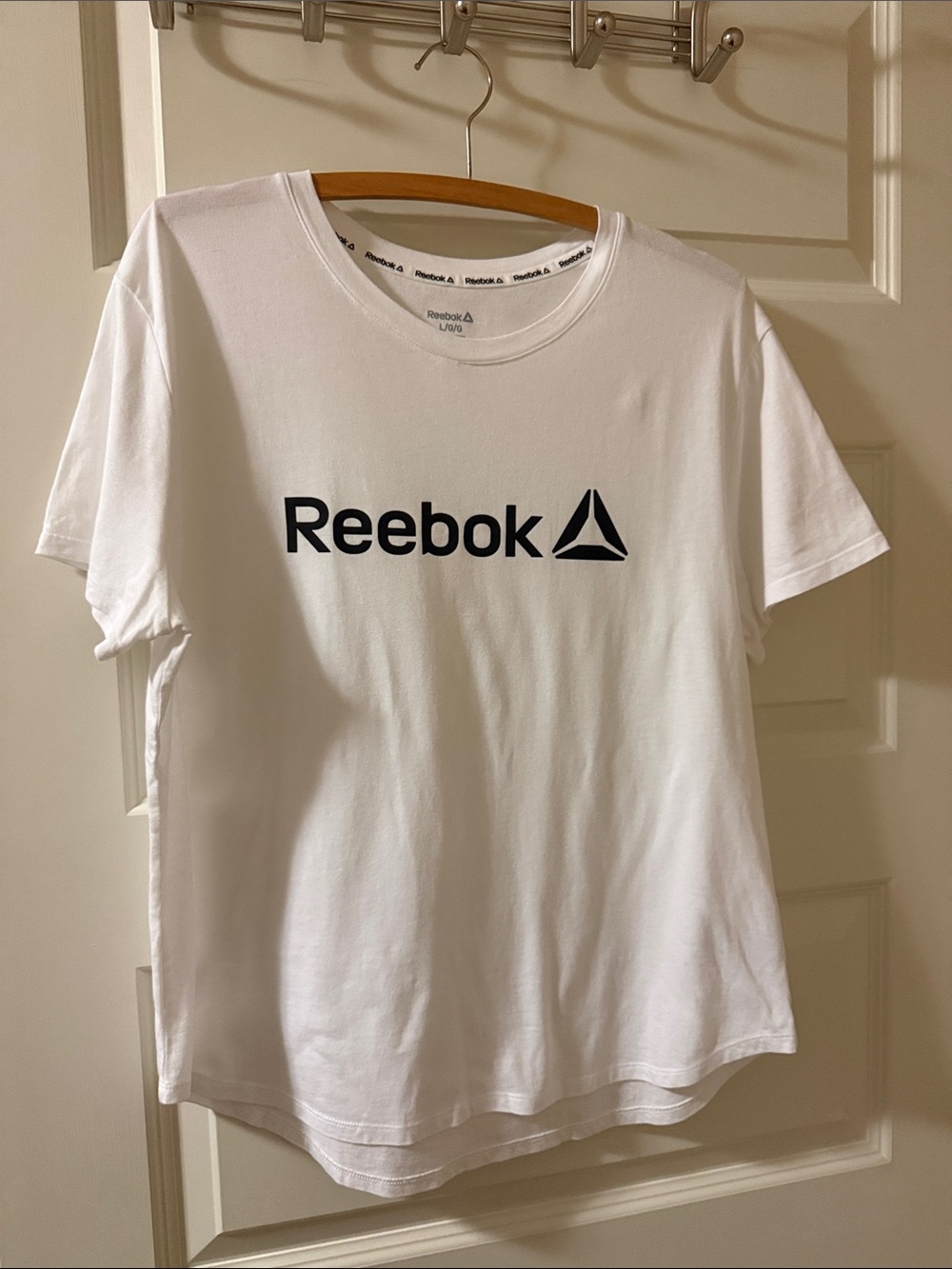 Reebok White Tee with Black Logo